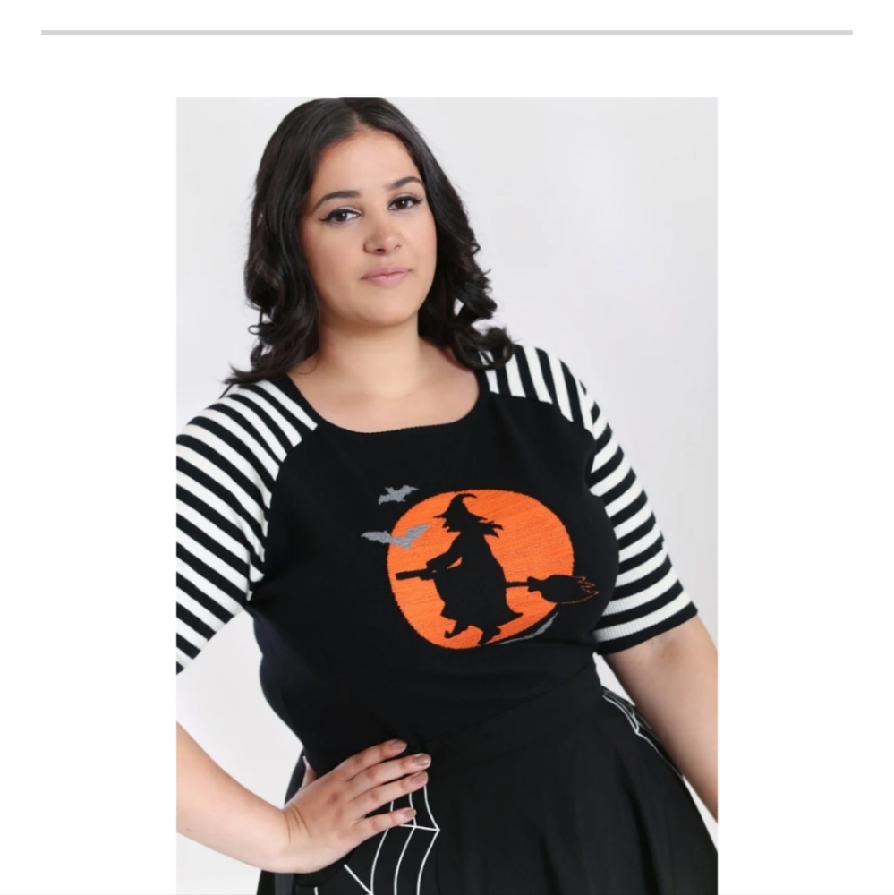 Hell Bunny Fly Away Witch Sweater 2XL - Picture 3 of 3